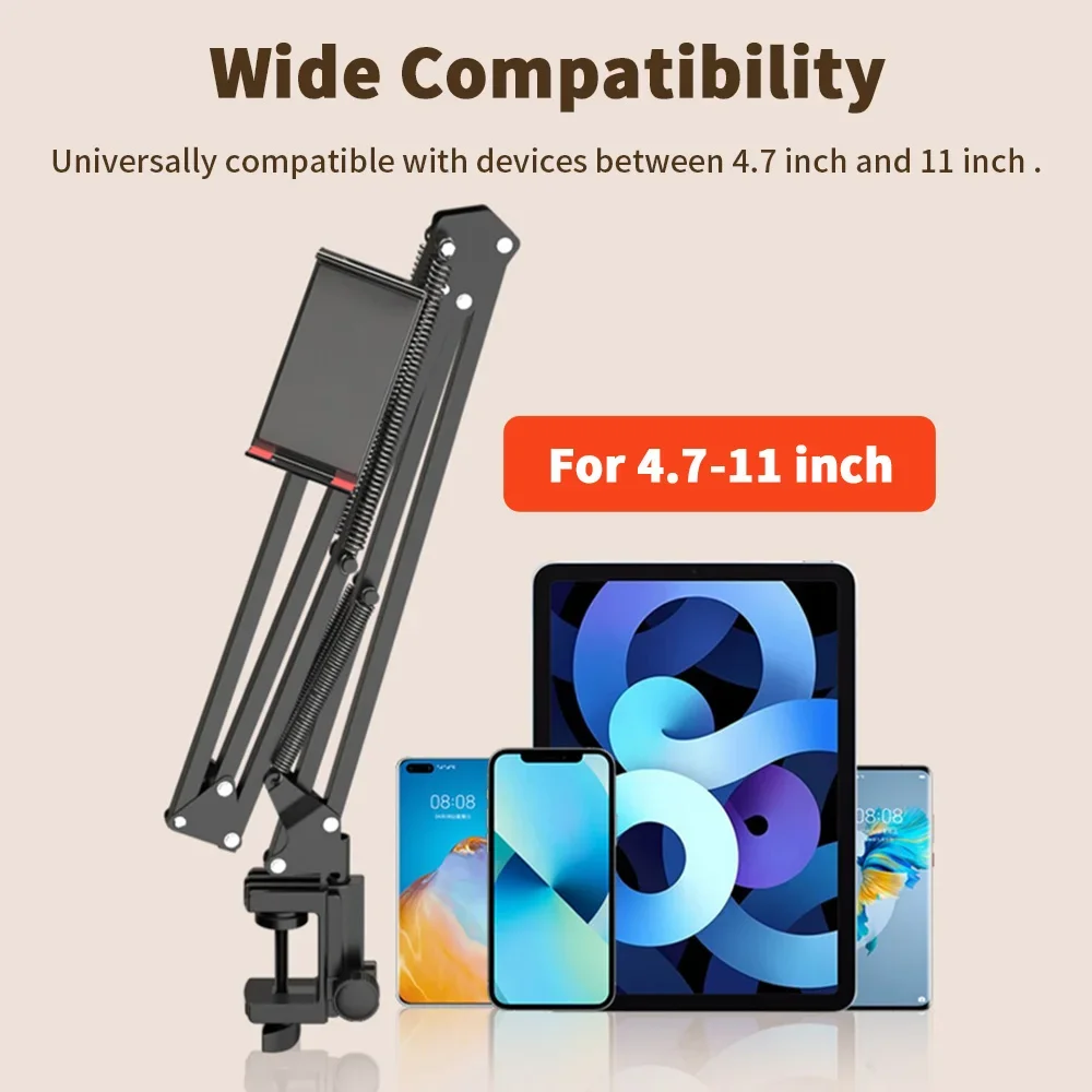 Cheap Tablet Accessories - ที่วางแท็บเล็ตสำหรับเตียงพร้อมแขนโลหะ 90 ซม. หมุนได้ 360 องศา