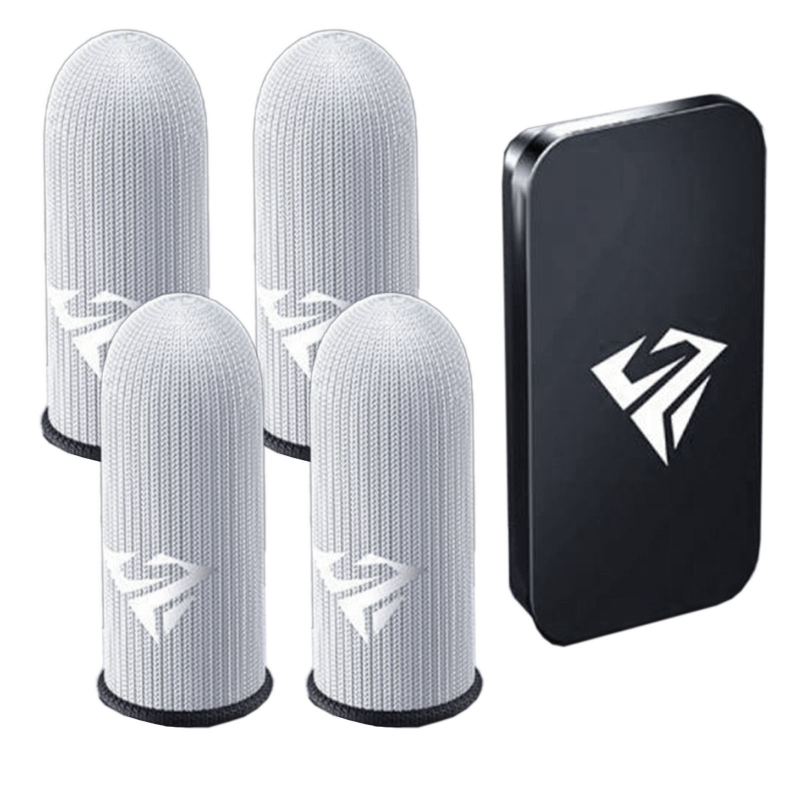 Graphic Tablet Accessories - ถุงมือเล่นเกมมือถือ 2 ชิ้น ป้องกันเหงื่อ กันลื่น ปลอกนิ้วสัมผัสหน้าจอ