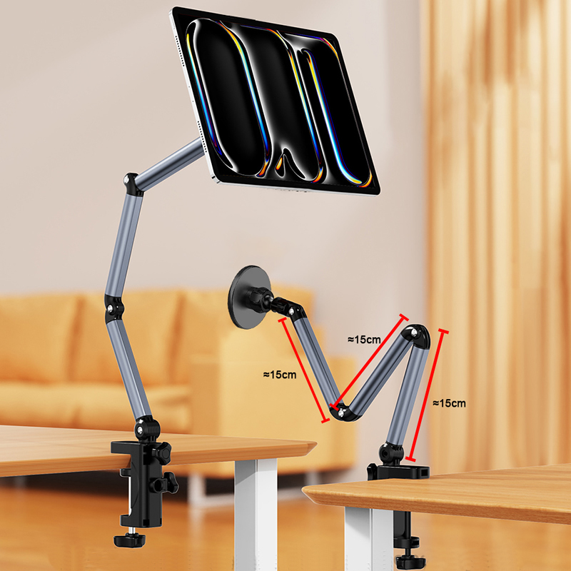 Cheap Tablet Accessories - ขาตั้งแท็บเล็ตแม่เหล็กแบบพับได้ ที่วางแท็บเล็ตแบบติดโต๊ะ iPad หมุนได้ 360 องศา