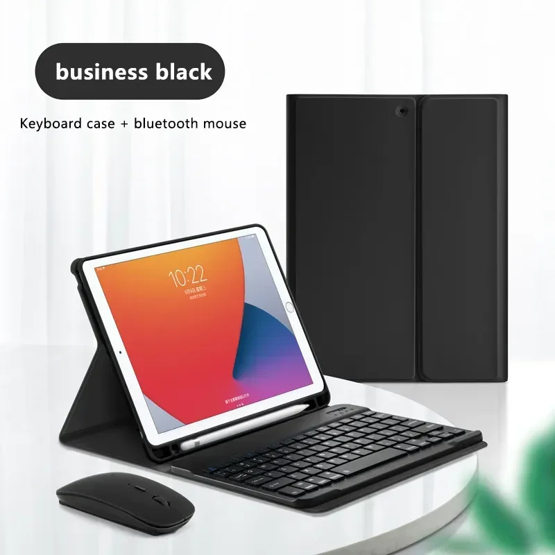 Ipad Cover Folio - สีสัน Candy บลูทูธคีย์บอร์ดเมาส์แม่เหล็กหนังสําหรับ iPad 7 8