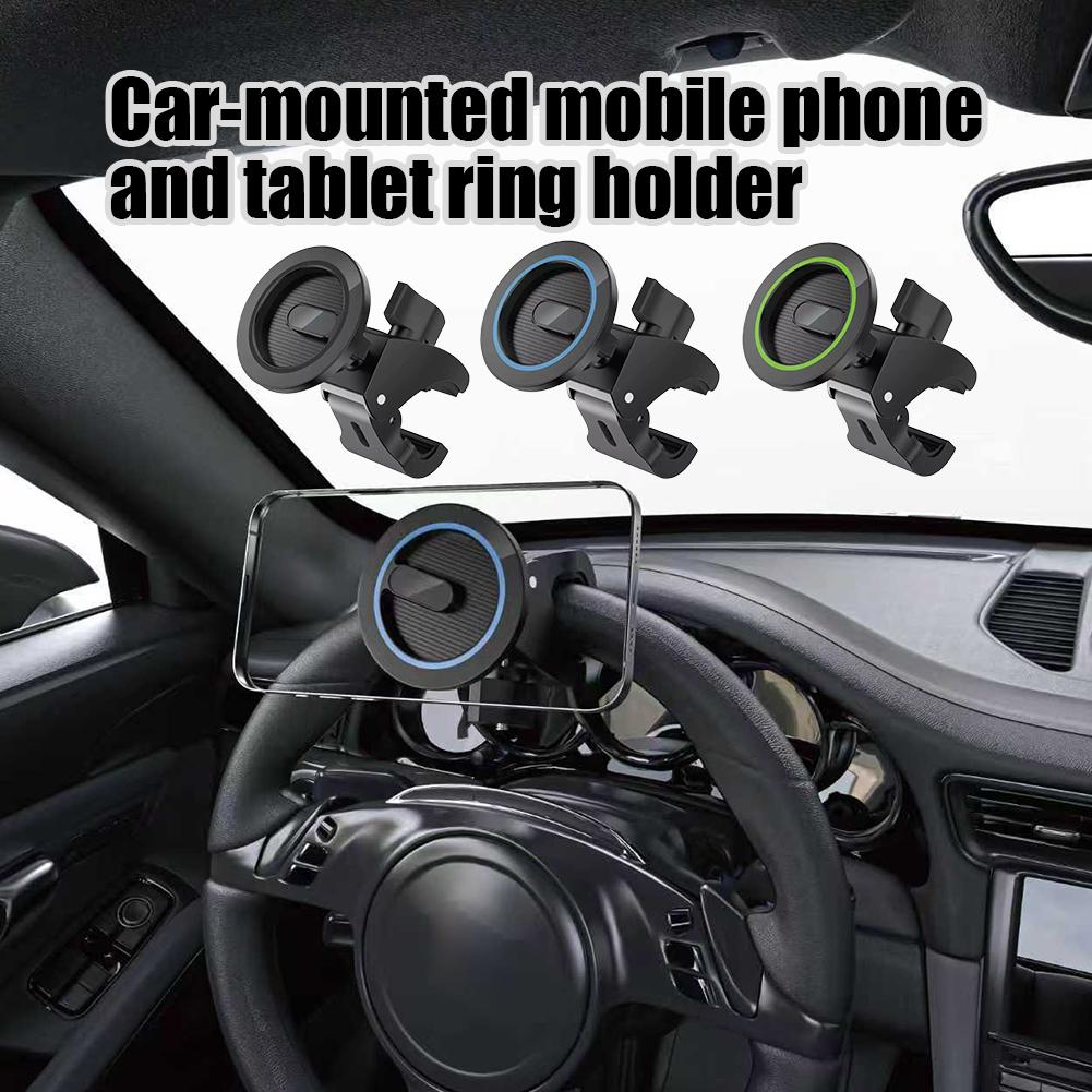 Car Accessories Tablet Holder - ที่ยึดโทรศัพท์ในรถยนต์แบบแม่เหล็กอเนกประสงค์ สำหรับ MagSafe ที่หนีบพวงมาลัย แท่นวางสมาร์ทโฟน แท็บเล็ต
