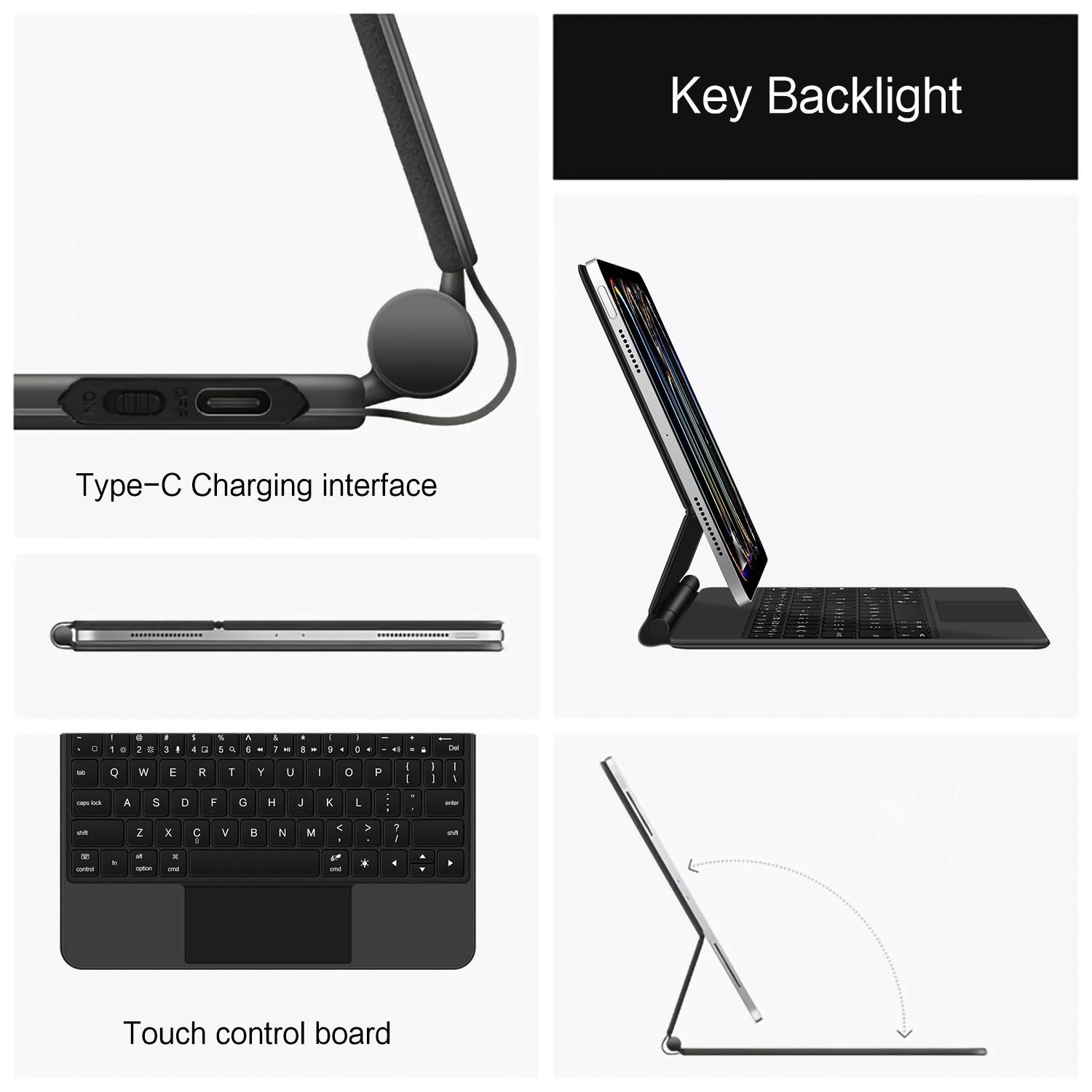 AJIUYU Magic Keyboard Folioสํา - Ipad Cover Folio บทวิจารณ์และราคา