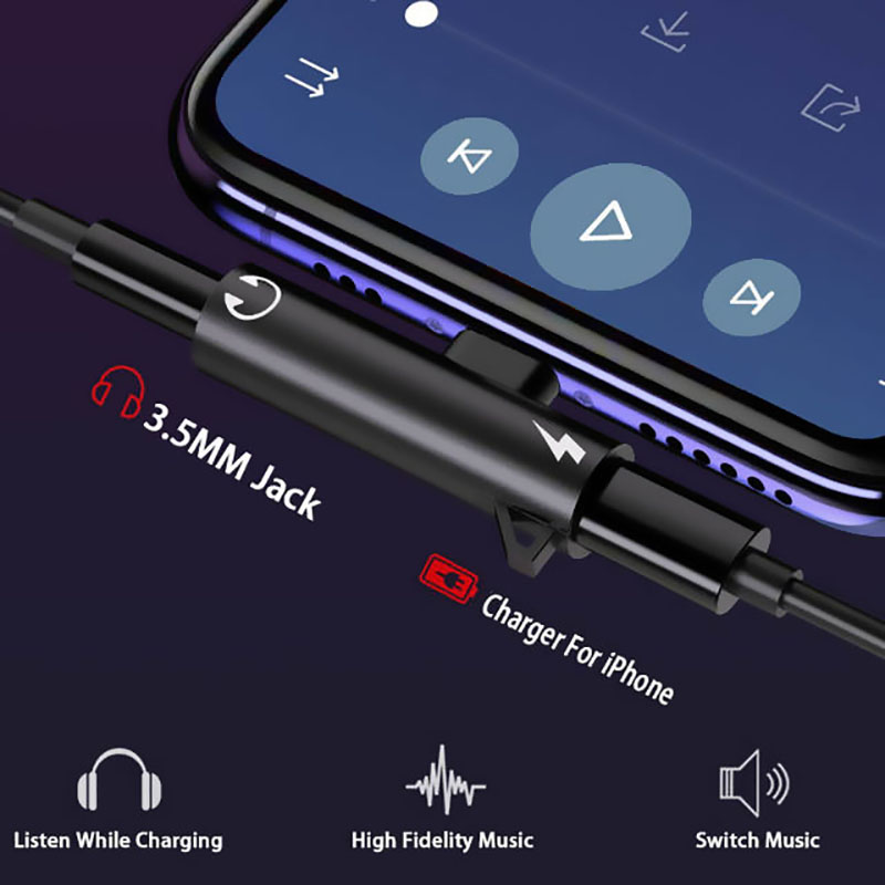 หัวแปลงเสียงและชาร์จ 2 in 1 สำ - Wired Earphone Lightning บทวิจารณ์และราคา
