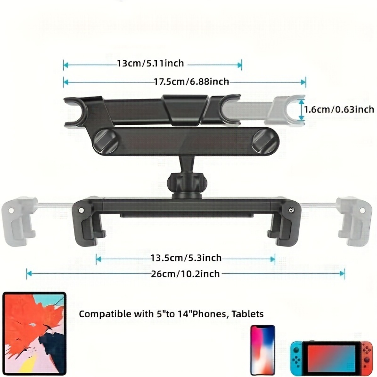 Universal Car Headrest Tablet  - Car Accessories Tablet Holder บทวิจารณ์และราคา