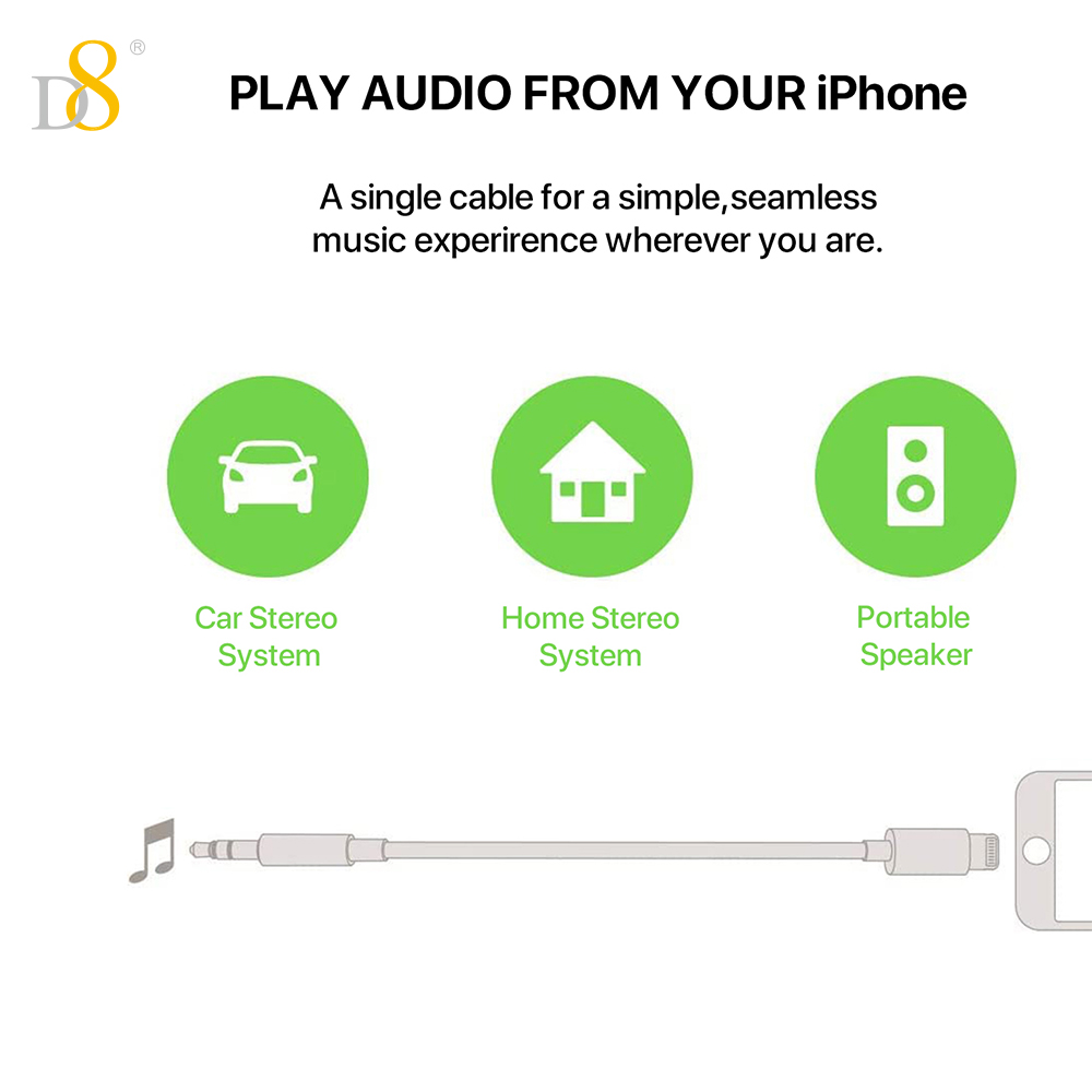 D8 Lightning ถึง 3.5 มม. อะแดป - Wired Earphone Lightning บทวิจารณ์และราคา