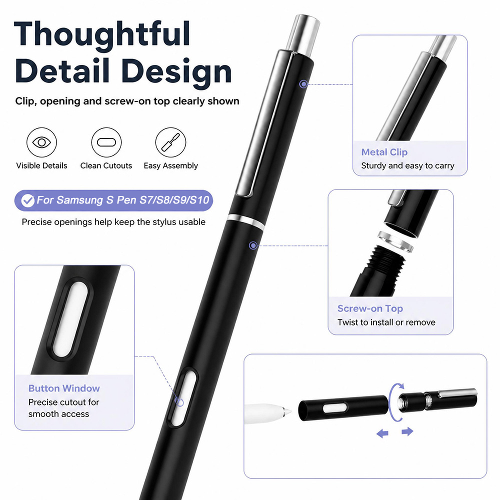 เคสปากกา S Pen ใหม่สำหรับ Sams - Vortex Tablet Accessories บทวิจารณ์และราคา
