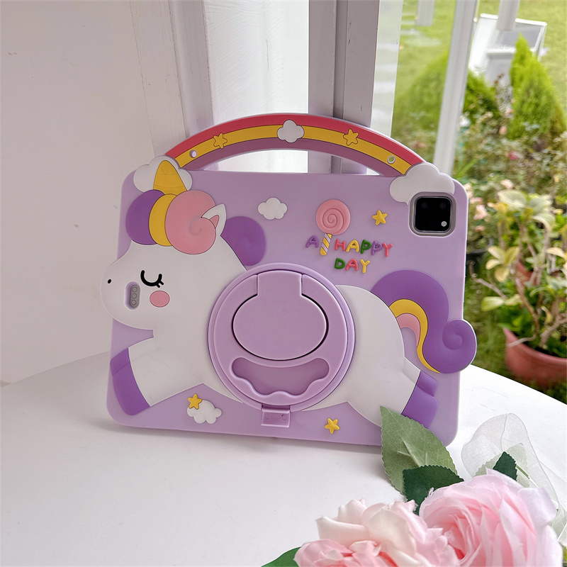 การ์ตูนยูนิคอร์นเคสแท็บเล็ตสำห - Samsung Tablet A9 Accessories บทวิจารณ์และราคา