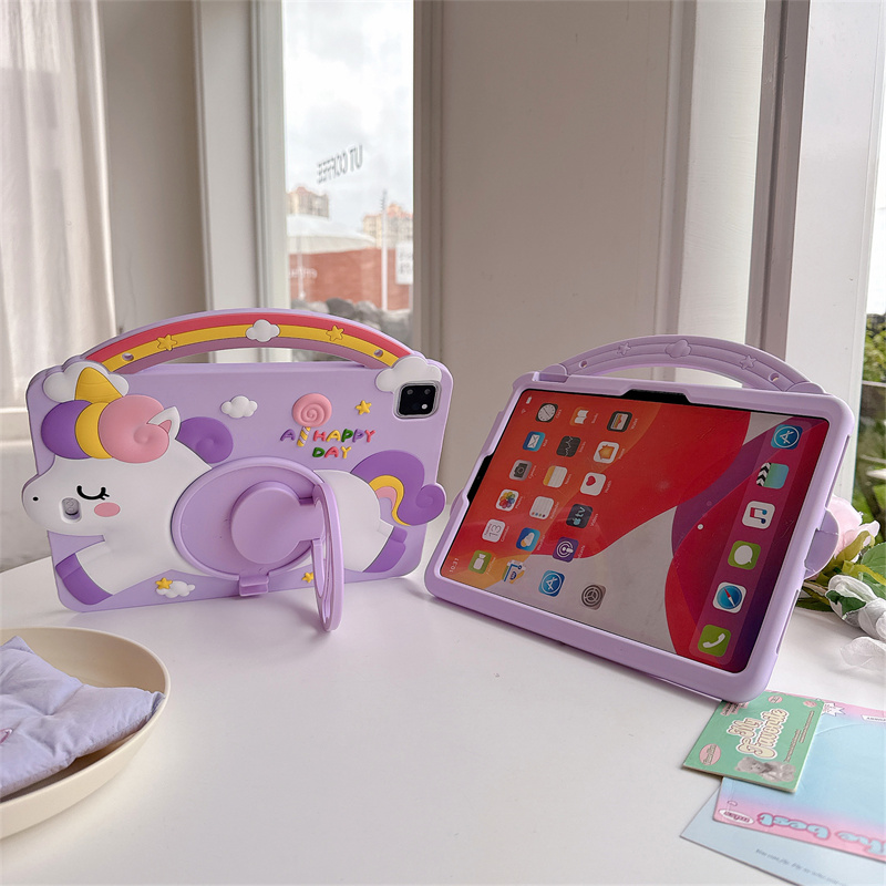 การ์ตูนยูนิคอร์นเคสแท็บเล็ตสำห - Samsung Tablet A9 Accessories บทวิจารณ์และราคา