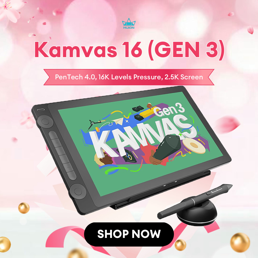 Huion Kamvas 16 (Gen 3) กราฟิก - Graphic Tablet Accessories บทวิจารณ์และราคา