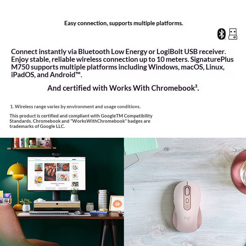 เมาส์บลูทูธ M750 คลิกเงียบไร้เ - Logitech Tablet Accessories บทวิจารณ์และราคา